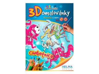 Obrázek z Omalovánky 3D chobotnice A4 